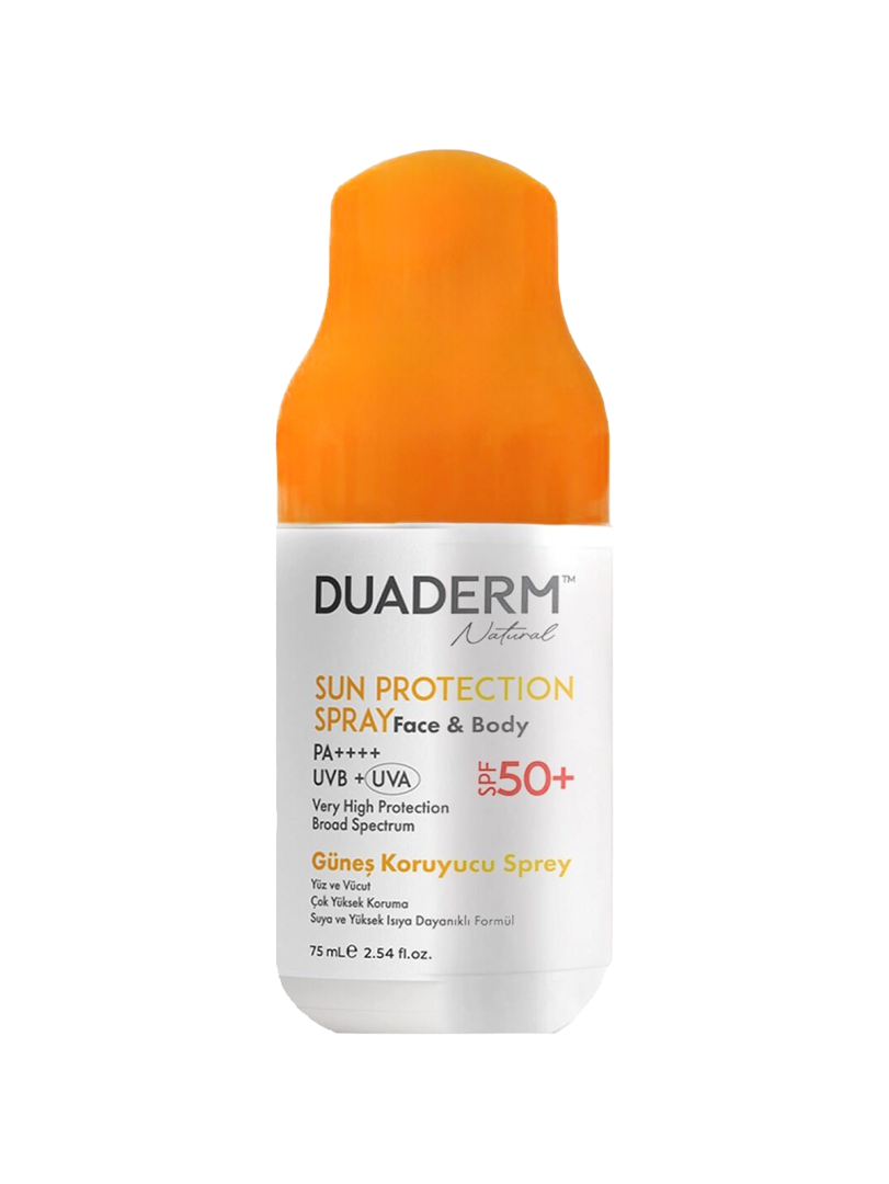 Duaderm Natural Güneş Koruyucu Sprey Yüz ve Vücut SPF50 75 ml