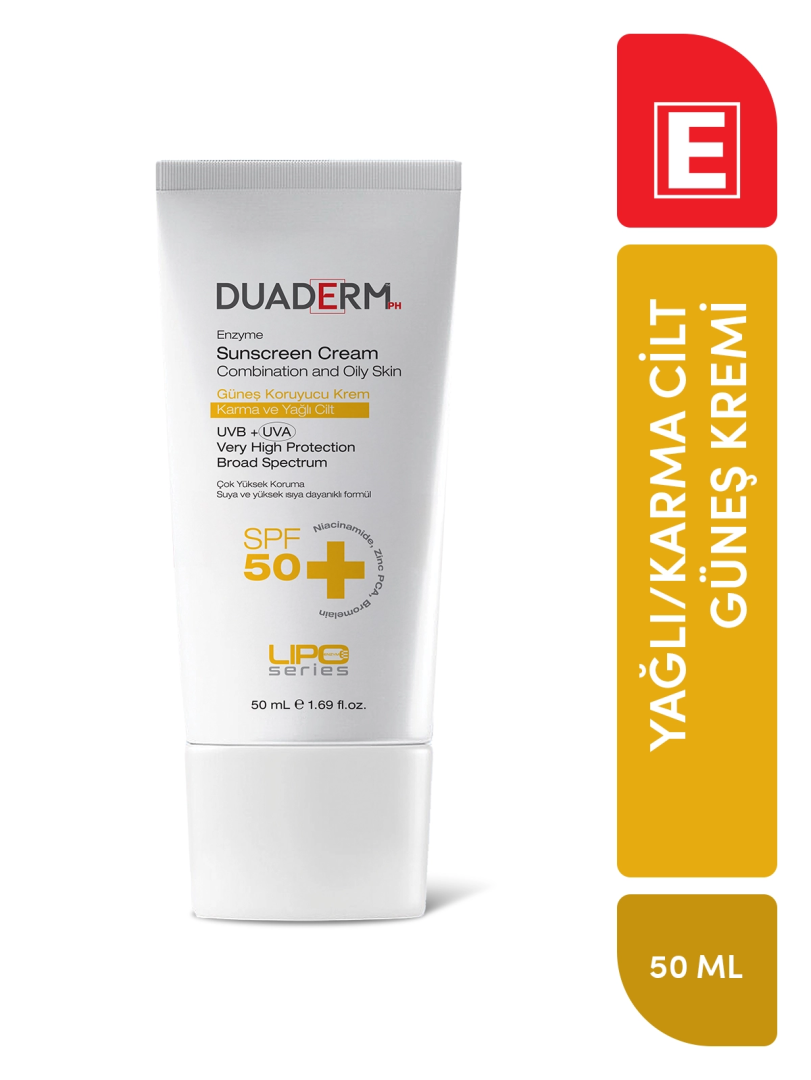 Enzyme-Sunscreen SPF50 Karma ve Yağlı Cilt 50 ml