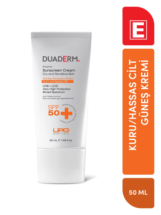 Enzyme Sunscreen SPF50+ Kuru ve Hassas Cilt 50 ml - 1