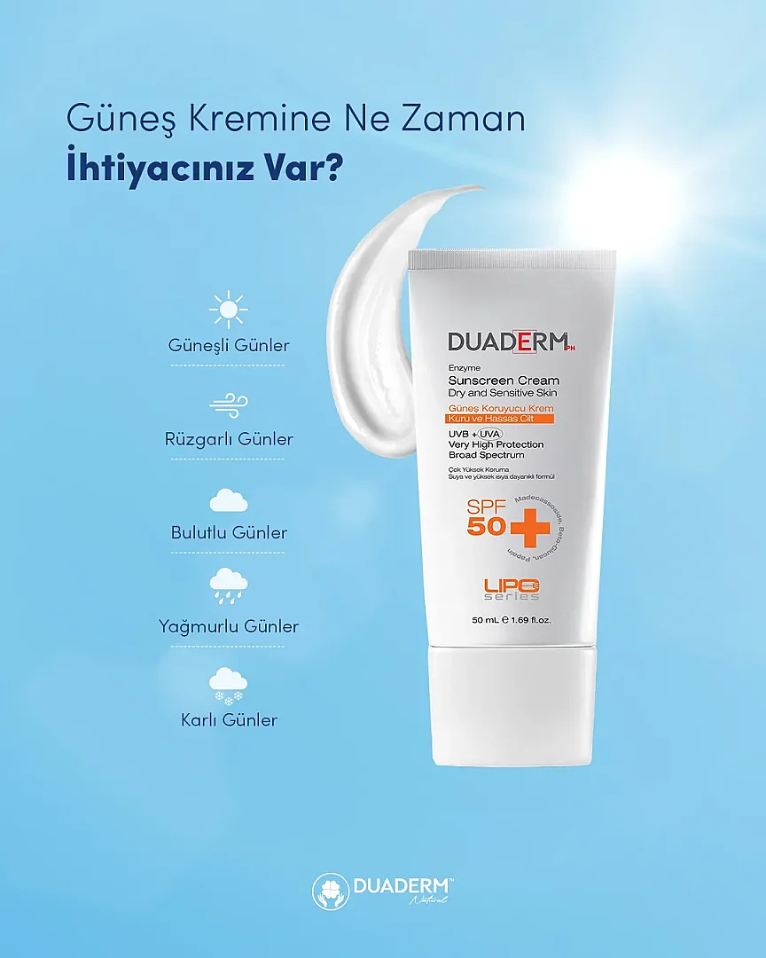 GÜNEŞ KORUYUCU KREM KURU VE HASSAS CİLT SPF50+ - (1)