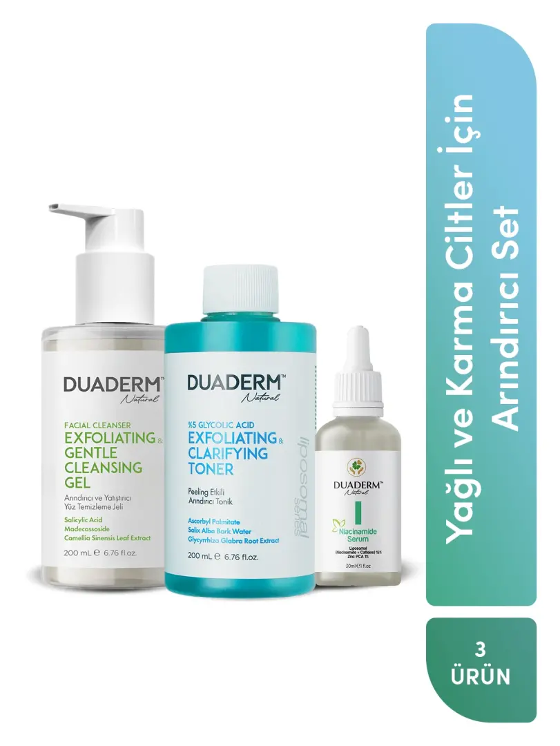 Duaderm Cleansing Set for Oily and Combination Skin - Duaderm