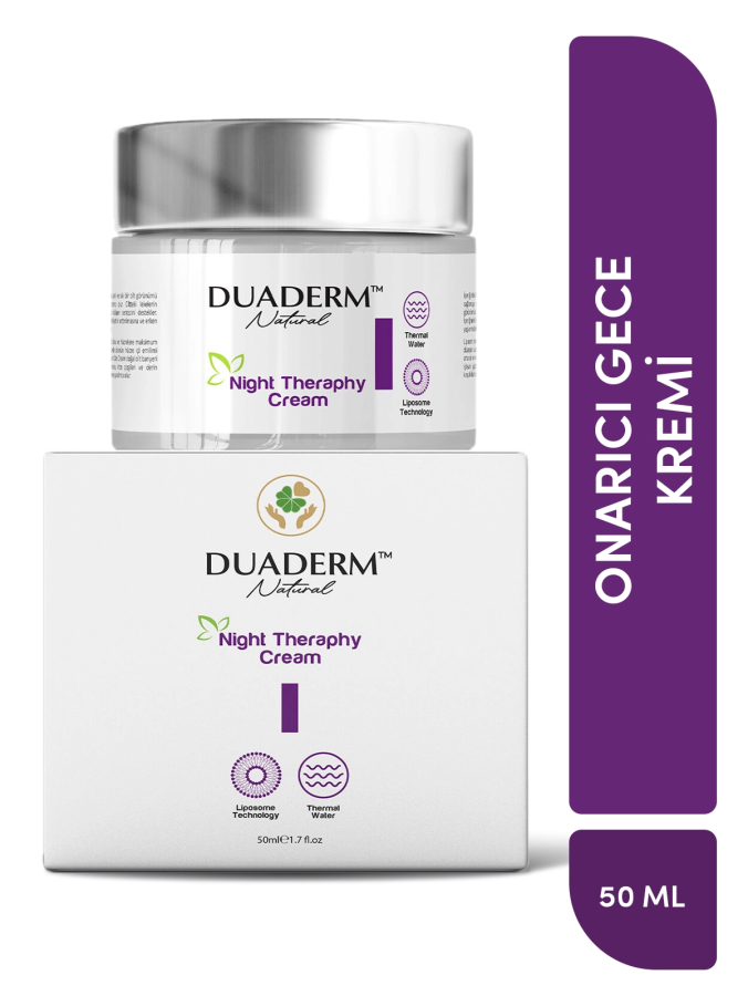 Kırışıklık Karşıtı, Onarıcı Night Therapy Cream (Liposomal Vit C & Vit A ) 50 ml - 