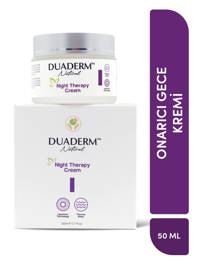 Kırışıklık Karşıtı, Onarıcı Night Therapy Cream (Liposomal Vit C & Vit A ) 50 ml - 1